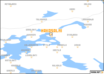 map of Hakosalmi