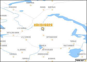 map of Hakovaara