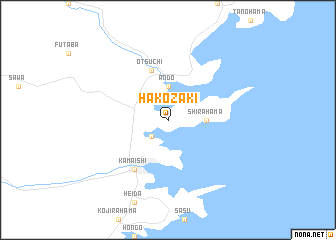 map of Hakozaki