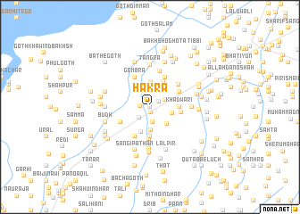 map of Hakra