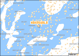 map of Hakrewāla