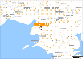 map of Haksal-li