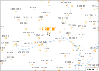 map of Haksan