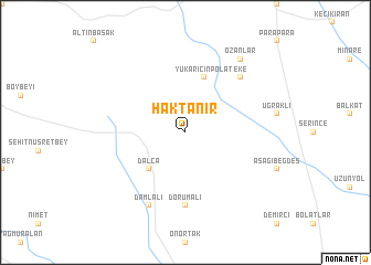 map of Haktanır