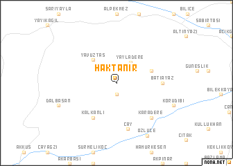 map of Haktanır