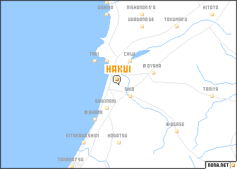 map of Hakui