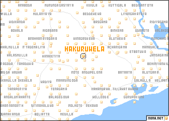 map of Hakuruwela