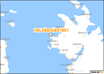 map of Halabang Baybay