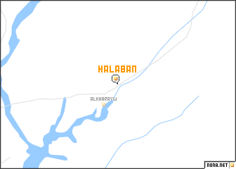 map of Ḩalabān