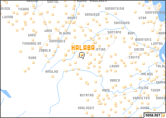 map of Halaba