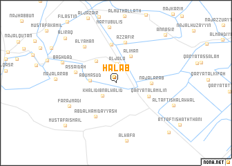 map of Ḩalab