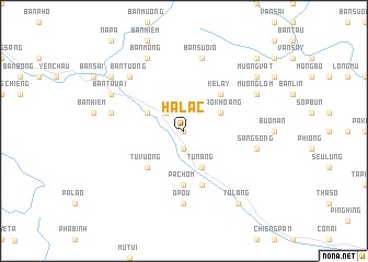 map of Ha Lac