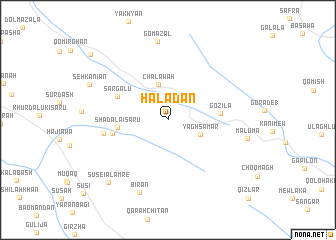 map of Haladan