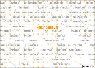 map of Haladiwela