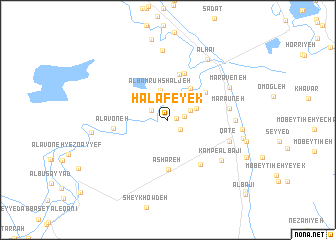 map of Ḩalāf-e Yek