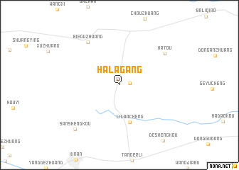 map of Halagang