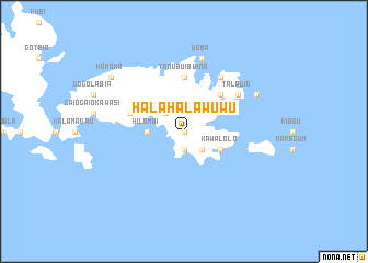 map of Halahalawuwu