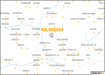 map of Halah Qūsh