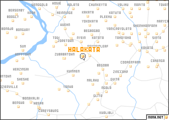 map of Halakata