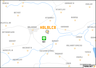 map of Halalca