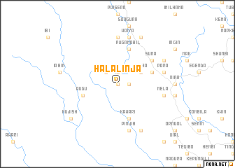 map of Halalinja