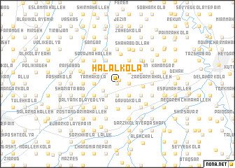 map of Halāl Kolā