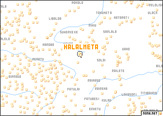 map of Halalmeta