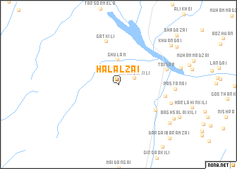 map of Halālzai