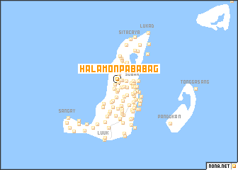 map of Halamon Pababag