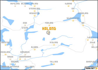 map of Håland