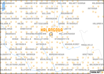 map of Halangoda