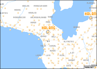 map of Halang