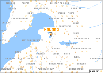 map of Halang