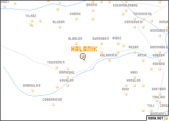 map of Halānīk