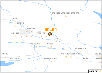 map of Halån