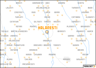 map of Hălăreşti