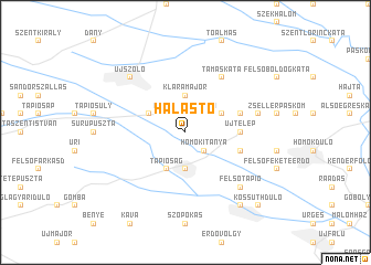 map of Halastó