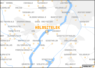 map of Halásztelek