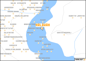 map of Ḩalāwah