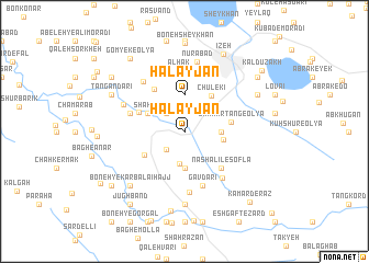 map of Halāyjān