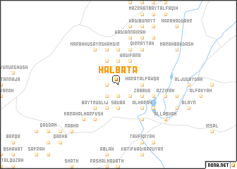 map of Ḩalbatā