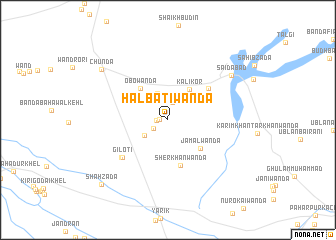 map of Halbāti Wānda