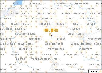 map of Halbau