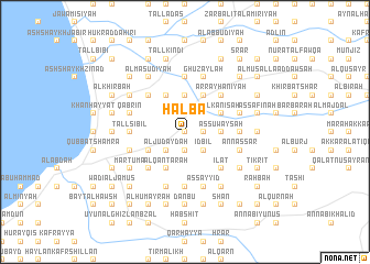 map of Halba