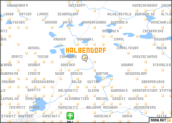 map of Halbendorf