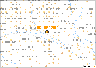 map of Halbenrain