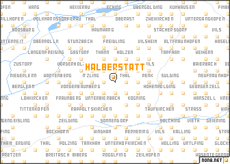 map of Halberstätt