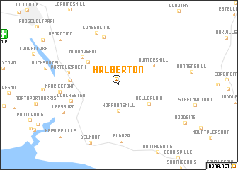 map of Halberton
