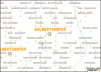 map of Halbertshofen