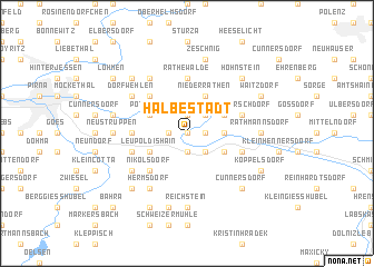 map of Halbestadt